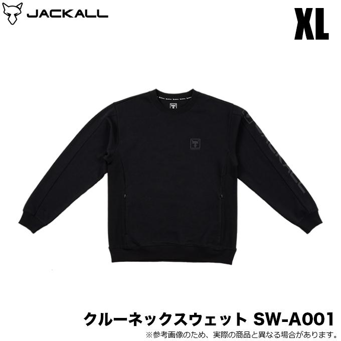 ジャッカル フィッシングウェア クルーネックスウェット SW-A001  XL  ブラック JACKALL（ジャッカル） (5)ジャッカル クルーネックスウェット SW-A001