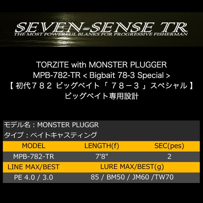 ジークラフト セブンセンス モンスタープラッガー MPB-782-TR ジークラフト セブンセンス モンスタープラッガー MPB-782-TR