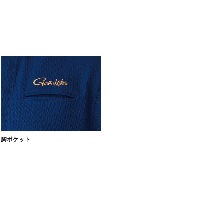 Gamakatsu - 【取り寄せ商いもの】 がまかつ GM3732 (L／米国海軍) フィッシングシャツショートスリーブ (フィッシングウェア・鮎装具) //(c) 【Σ01】