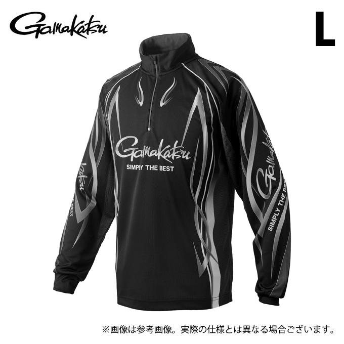 がまかつ (Gamakatsu)」ジップアップシャツ Mサイズ Gamakatsu（がまかつ） 【取り寄せ商品】 GM3734 (L／ブラック