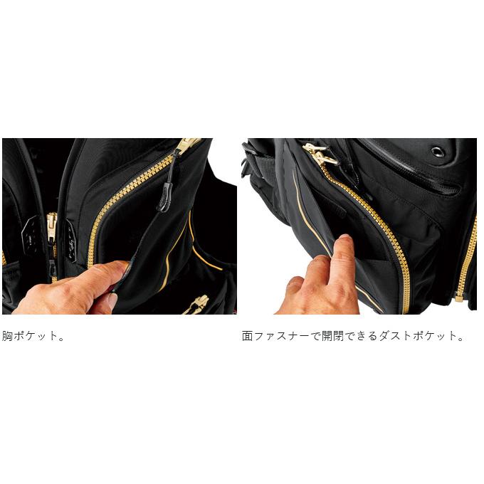 【取り寄せ商品】 がまかつ GM6007 (ブラック×レッド／L) フローティングベスト (ベスト・フィッシングベスト／2026年春夏モデル) /26SS /(c) 【Σ03】