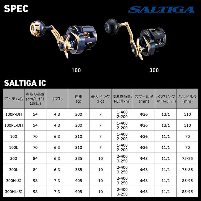 ダイワ 21 ソルティガ IC 300H-SJ (右ハンドル) 2021年モデル/ベイト