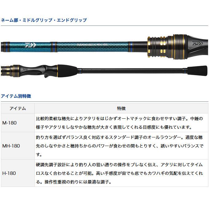 DAIWA カワハギX　M180・R DAIWA（釣り） ダイワ 船竿 カワハギ X M-180・R [2020年モデル