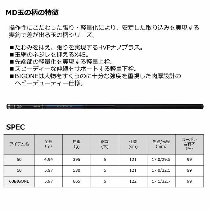DAIWA（ダイワ） 【目玉商品】ダイワ 21 MD ISO 玉の柄 60 (タマノエ