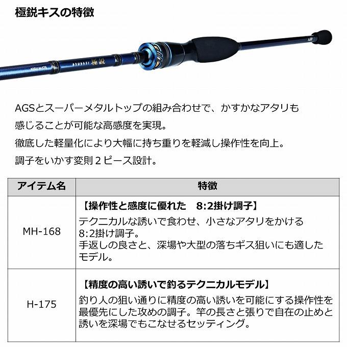 DAIWA（ダイワ） 【取り寄せ商品】 22 極鋭 キス MH-168 (船竿・ロッド