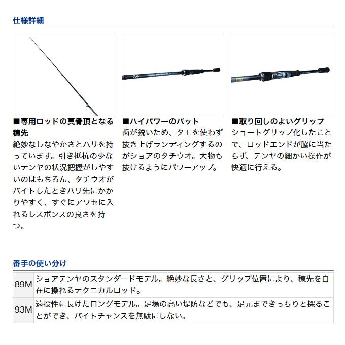 【目玉商品】ダイワ ネオステージ TT 93M (2022年モデル) マルチルアーロッド/ショアライトゲームロッド/タチウオテンヤ /(5)｜f-marunishi3｜03