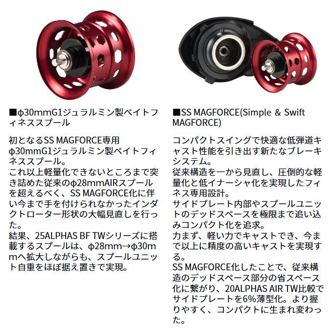 DAIWA（ダイワ） 【目玉商品】ダイワ 25 アルファスBF TW 6.3R 右