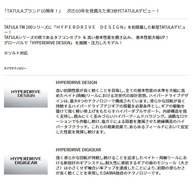 DAIWA(釣り) 【目玉商品】ダイワ 24 タトゥーラ TW 100XH 右 DAIWA(釣り) 【目玉商品】ダイワ 24 タトゥーラ TW 100XH 右