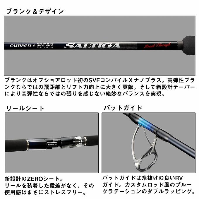 DAIWA(釣り) ダイワ 24 ソルティガ BT (ブレイクスルー) C83-6 DAIWA(釣り) ダイワ 24 ソルティガ BT (ブレイクスルー) C83-6