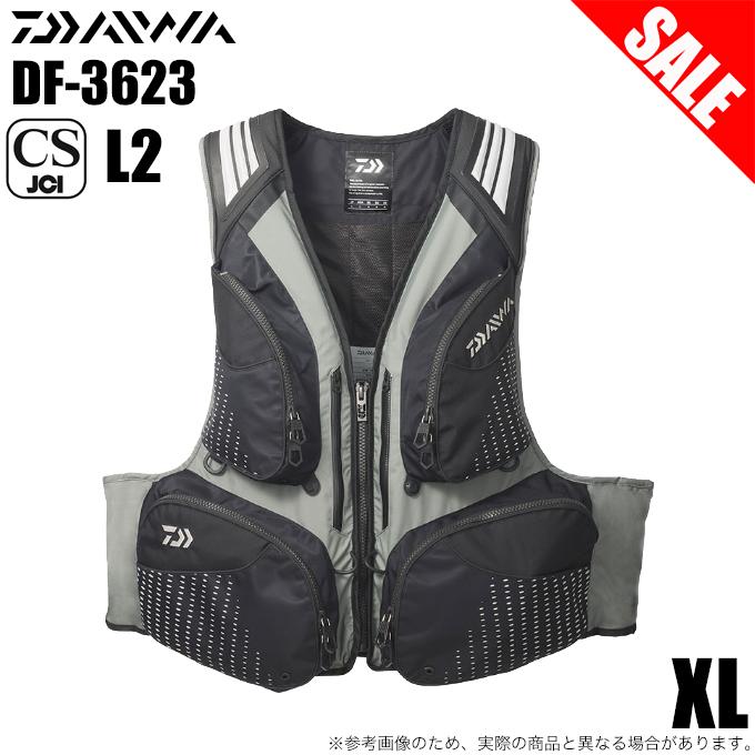 Lサイズ　Daiwa LDF3623フローティングベスト 楽天市場】ダイワ フローティングベスト DF-3623 ブラック (ライフ