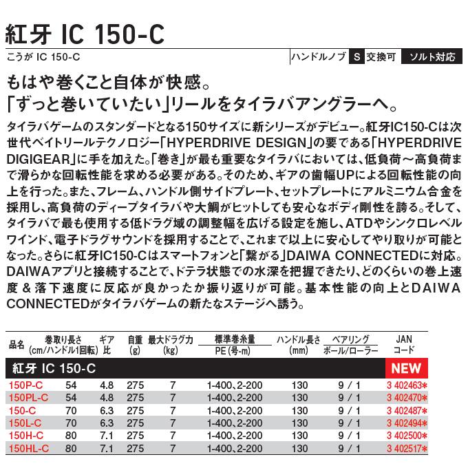 DAIWA（ダイワ） 【目玉商品】ダイワ 25 紅牙 IC 150PL-C 左ハンドル