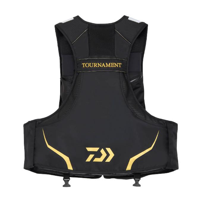 ア*ヤ様 Daiwa Tournament ライフジャケットM 黒/金ダイワ　ト DAIWA（ダイワ） DF-3025T (ブラック M) トーナメント バリアテック