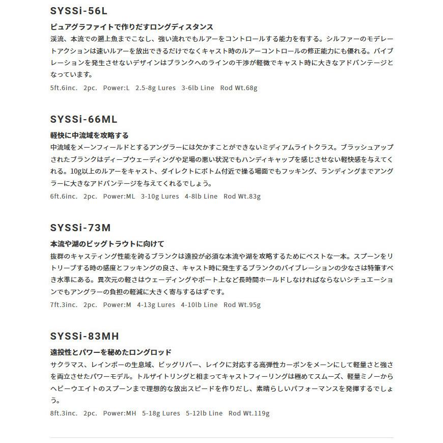 PALMS 【取り寄せ商品】 パームス シルファー SYSSi-83MH (釣竿 PALMS 【取り寄せ商品】 パームス シルファー SYSSi-83MH (釣竿