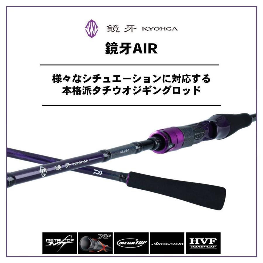 【目玉商品】ダイワ 鏡牙 AIR 65S-3 (スピニング/タチウオジギングロッド) /(5) AIR 65S ：1