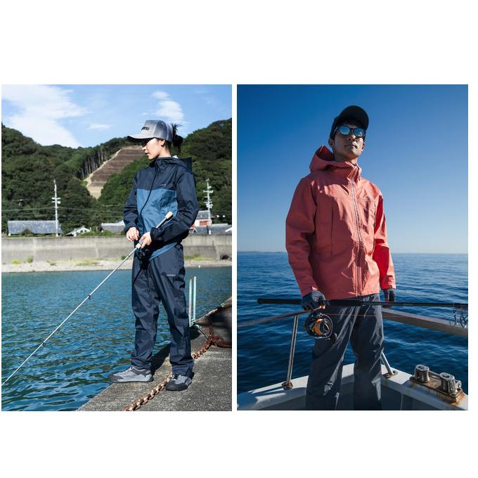 シマノ RA-047X (M/ネイビーブルー) 3レイヤー レインスーツ シマノ RA-047X (M/ネイビーブルー) 3レイヤー レインスーツ