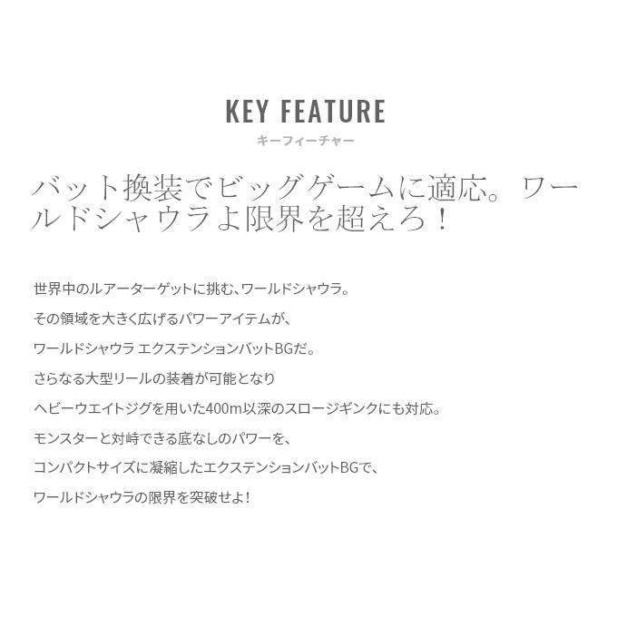シマノ 22 ワールドシャウラ エクステンションバットBG Type C シマノ 22 ワールドシャウラ エクステンションバットBG Type C