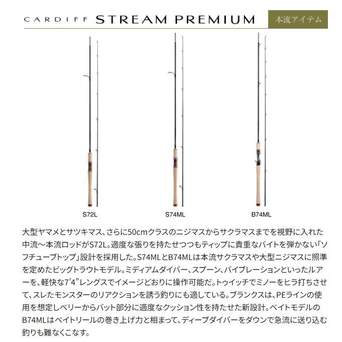 シマノ 24 カーディフ ストリームプレミアム S72L スピニング シマノ 24 カーディフ ストリームプレミアム S72L スピニング