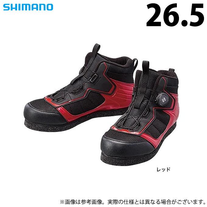 【取り寄せ商品】 シマノ FS-041Q (26.5／レッド) カットラバーピンフェルトフィットシューズ LT (靴・シューズ) /(c)｜f-marunishi3