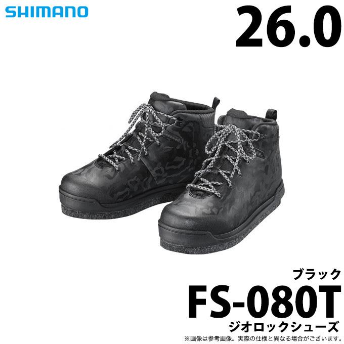 【取り寄せ商品】シマノ ジオロックシューズ FS-080T (ブラック) (26.0cm) (2020年モデル) (c)｜f-marunishi3