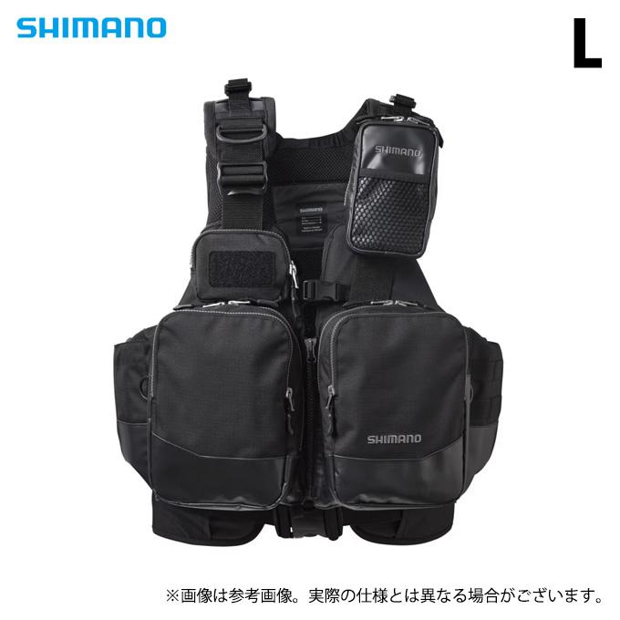 シマノサーフトリッパーベスト　VF-275W Lサイズ シマノ（SHIMANO） VF-275W (ブラック／L) サーフトリッパーベスト