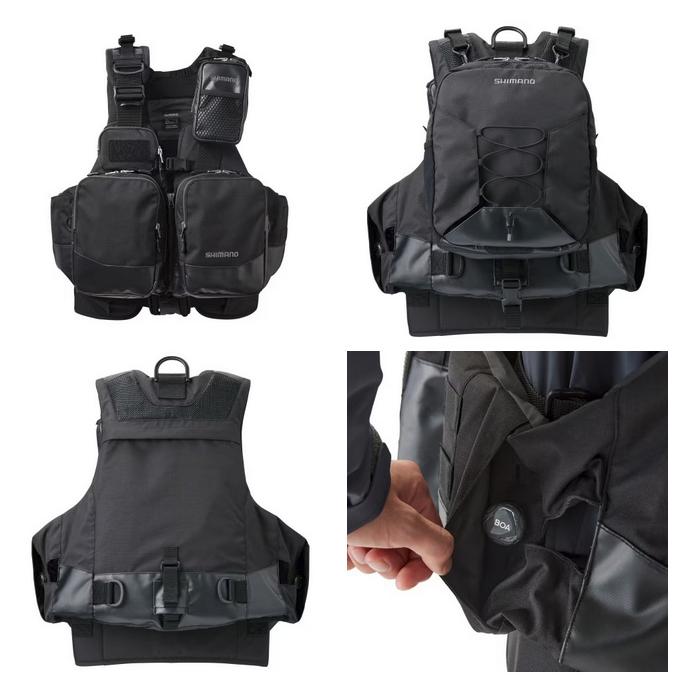 シマノ VF-275W (ブラック/XL) サーフトリッパーベスト シマノ VF-275W (ブラック/XL) サーフトリッパーベスト