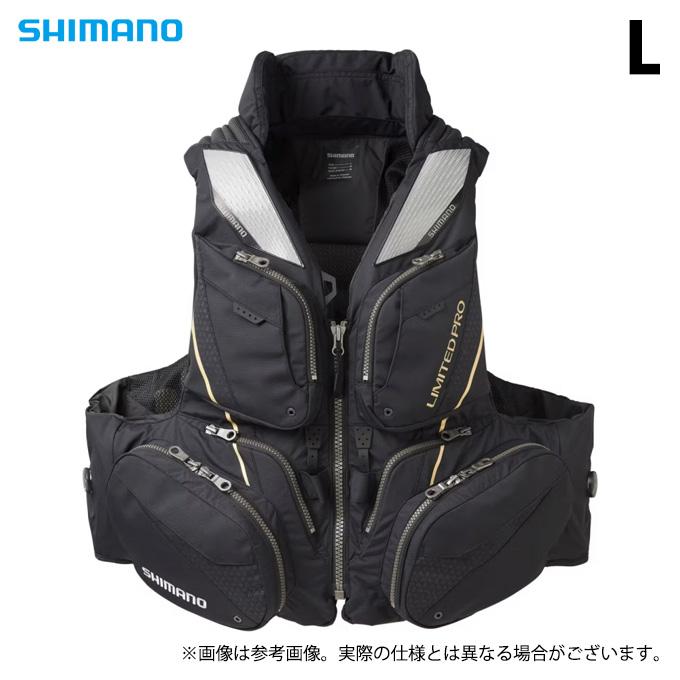 【未使用】LIMITED PROフローティングベストVF−130WシマノサイズL シマノ（SHIMANO） VF-130W (リミテッドブラック／L) リミテッドプロ