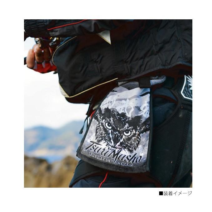目玉商品】釣武者 フクロウ フィッシングタオル 【メール便配送可】(5