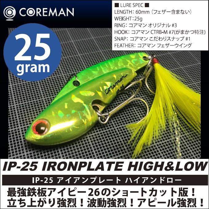 コアマン IP-25 アイアンプレート ハイ＆ロー 【メール便配送可】(3