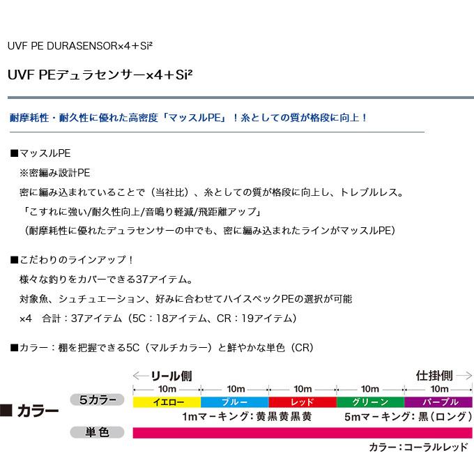ダイワ Uvf Peデュラセンサー 4 Si2 コーラルレッド 300m 4本撚りpeライン メール便配送可 5 Ds Pe4 Cr 300 つり具のマルニシyahoo ショップ 通販 Yahoo ショッピング