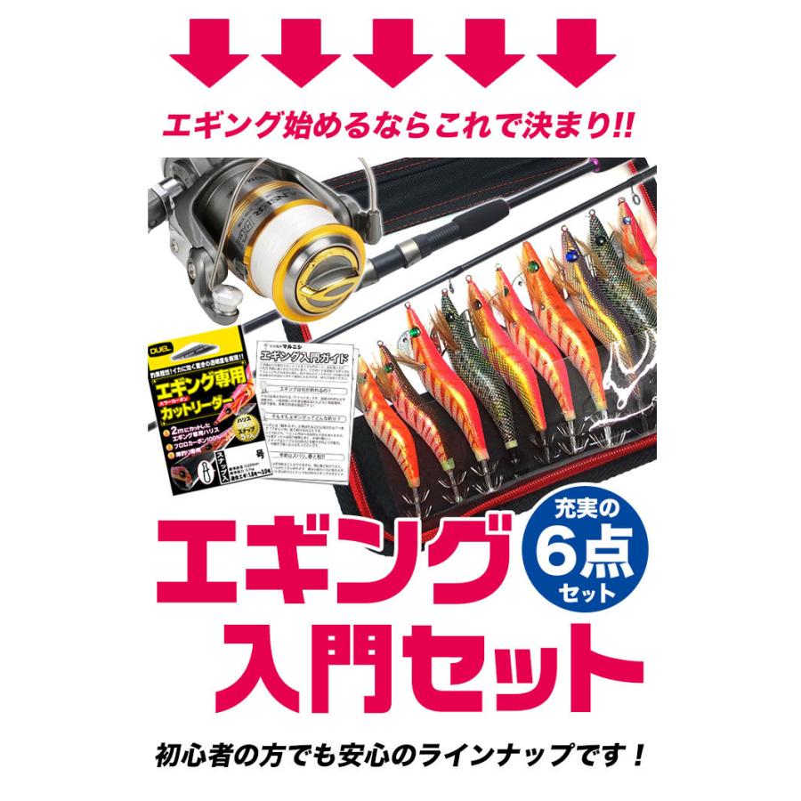 エギング入門セット (ロッド/リール/エギ10個セット)【代引き エギング入門セット (ロッド/リール/エギ10個セット)【代引き