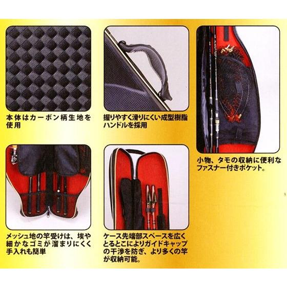 Gamakatsu（がまかつ） 成型ロッドケース GC-252 カーボンブラック