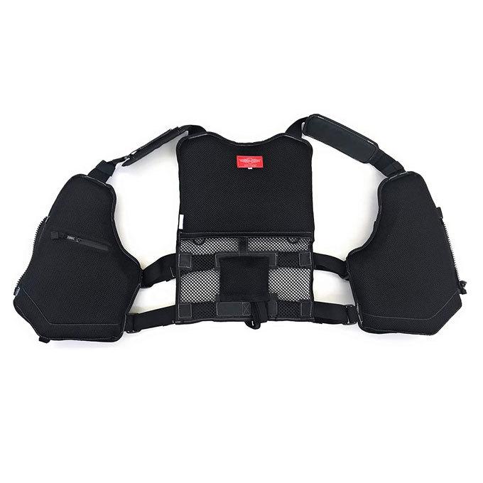 【新品】MCワークス ロックマンベスト 1R RMV-1R MCワークス ロックマンベスト 1R (RMV-1R)（ブラック×ホワイト