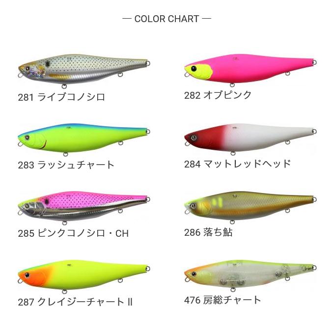 ジップベイツ ザブラ ペンシル コノハ 230 (シーバスルアー) /(5