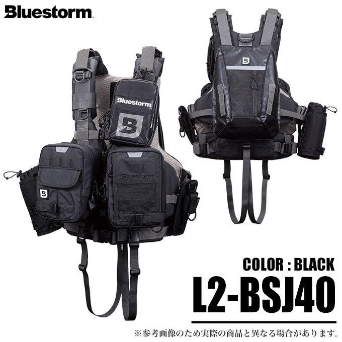 【最終値下げ】Bluestorm バラット ブラック フィッシングベスト ブルーストーム バラット (ブラック)（L2-BSJ40）ゲームベスト / (5