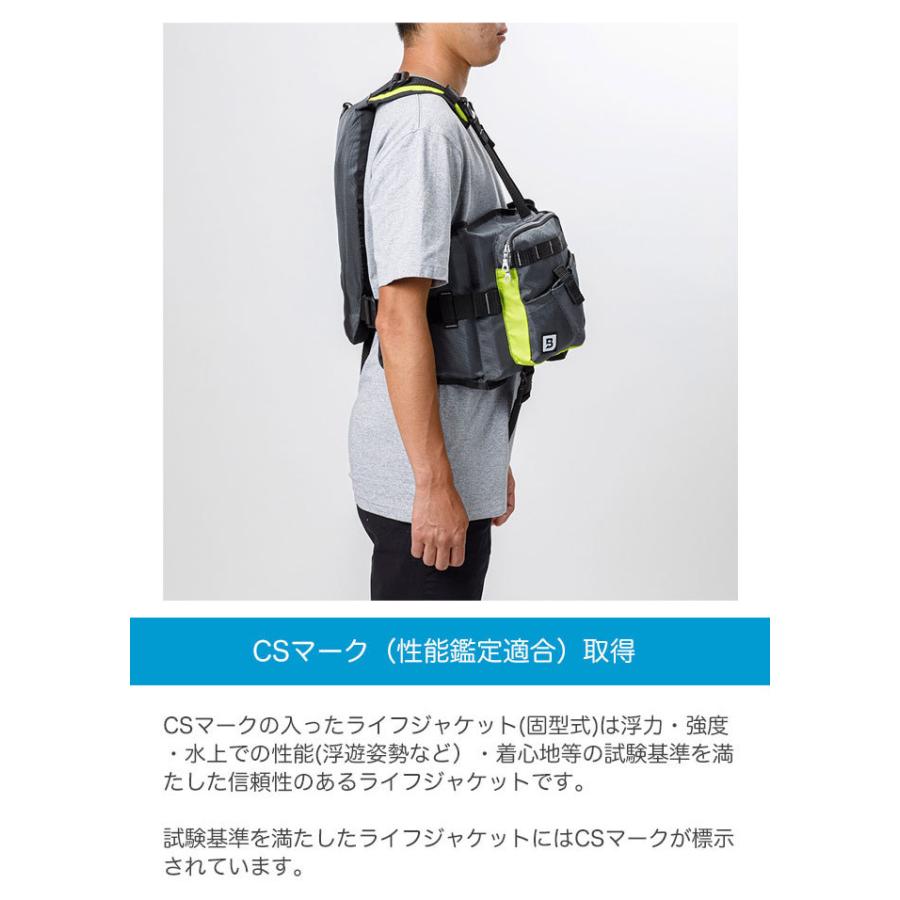Bluestorm フィッシングベスト L2-BSJ42 ネイビー/イエロー エレ