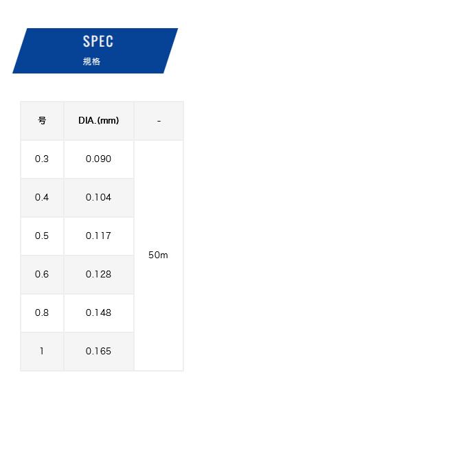 【取り寄せ商品】 バリバス VARIVASへら ハリス (0.4号／50m) ナチュラル (釣糸・ナイロンライン・ハリス／2023年モデル) /モーリス /(c)｜f-marunishi｜02