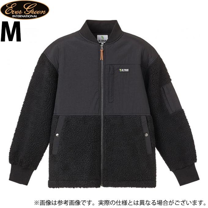 【取り寄せ商品】 エバーグリーン B-TRUE シープボアフリースジャケット (ブラック／M) (フィッシングウェア／2022年秋冬モデル
