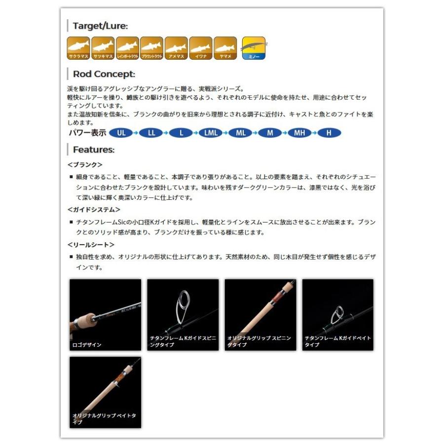 取り寄せ商品】 テンリュウ(天龍) レイズ (RZ56L-BC Jerkin')(ベイト