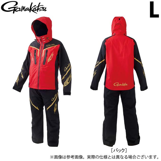 がまかつ　GM3658 アルテマシールドレインスーツ レッド L がま磯 【取り寄せ商品】 がまかつ GM3658 (レッド／L) フィッシング