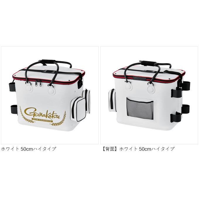 【取り寄せ商品】 がまかつ GM2606 (ホワイト／50cmハイタイプ) トーナメントバッカン (鞄・バッグ) /Gamakatsu /2024年モデル /(c) 【Σ04】の画像