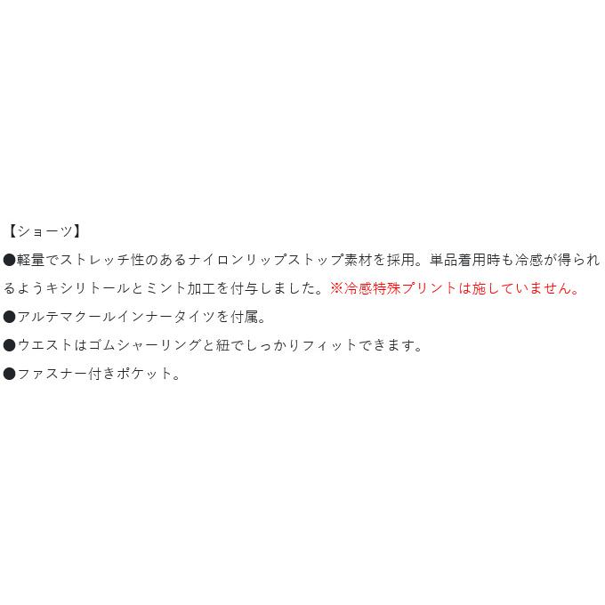 【取り寄せ商品】 がまかつ GM3763 (3L／ブラック×ブラック) サマードライショーツ(アルテマクールタイツ付き) (フィッシングウェア) /24SS /(c) 【Σ01】の画像