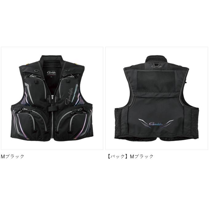【取り寄せ商品】 がまかつ GM2331 (LL／ブラック×ゴールド) ハーフメッシュベスト (フィッシングベスト／2025年春夏モデル) /25SS /Gamakatsu /(c) 【Σ02】_3
