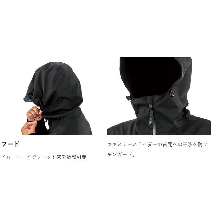 【取り寄せ商品】 がまかつ GM3784 (M／ブラック×ゴールド) Gスペック レインスーツ (フィッシングウェア／2025年モデル) /25SS /(c) 【Σ01】の画像