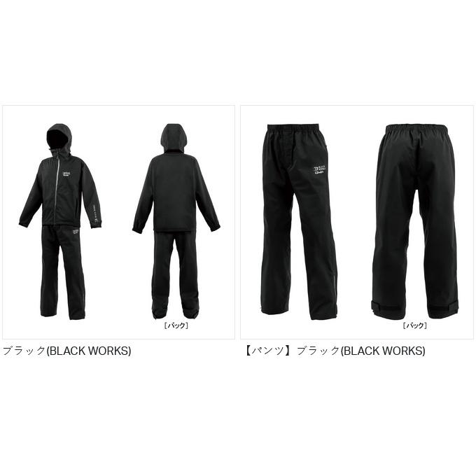 【取り寄せ商品】 がまかつ GM3784 M／ブラック(BLACK WORKS) Gスペック レインスーツ (2025年モデル) /G-SPEC /ジースペック /(c) 【Σ01】の画像
