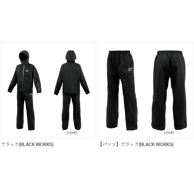 【取り寄せ商品】 がまかつ GM3784 L／ホワイト×ブラック(MARINE BOX) Gスペック レインスーツ (フィッシングウェア／2025年モデル) /25SS /(c) 【Σ01】の画像