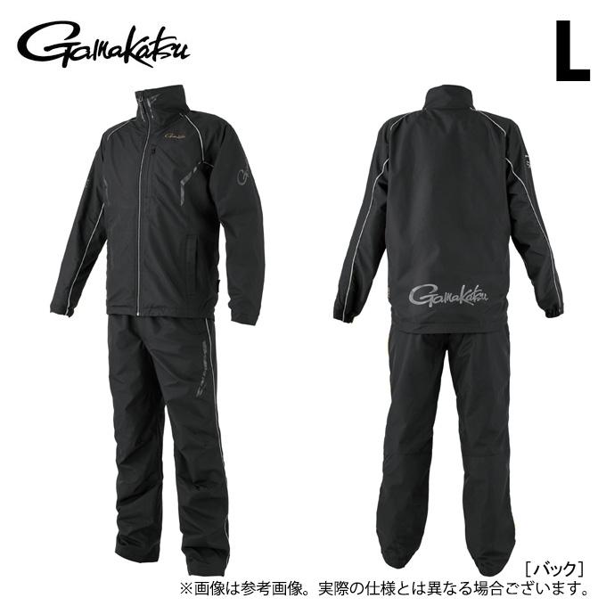 Gamakatsu ウィンドブレーカー ブラック 黒 L ジャージ 上下セット Gamakatsu（がまかつ） (c)【取り寄せ商品】 GM3791 (ブラック