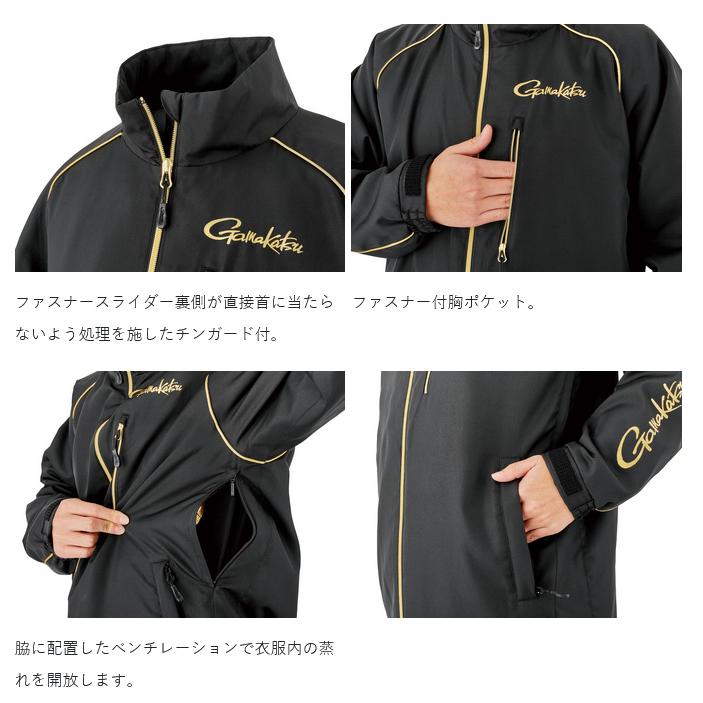 【取り寄せ商品】 がまかつ GM3795 (ブラック×ブラック／3L) コアサーモジャケット (フィッシングウェア／2025年秋冬モデル) /25AW /(c) 【Σ01】_4