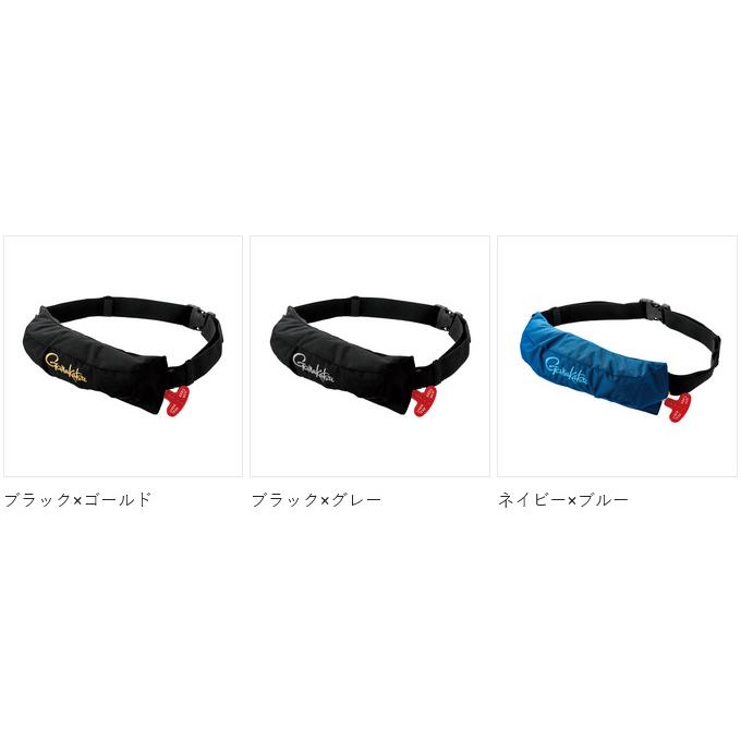 【取り寄せ商品】 がまかつ GM6006 (ブラック×ゴールド／F) コンパクトエアフローター (ライフジャケット・国土交通省型式承認品・Type A) /(c) 【Σ02】_2