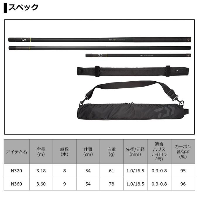 【目玉商品】ダイワ DV1 N320 (のべ竿) 2020年モデル /(5)｜f-marunishi｜02