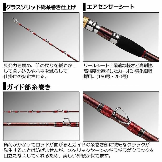 DAIWA（釣り） 【取り寄せ商品】 ダイワ 21 ディープゾーン GS 150-205
